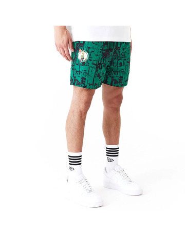 Neu Era NBA Boston Celtics Team Alle Over Print Shorts