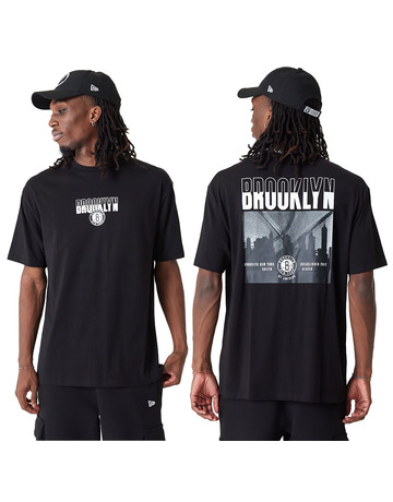 New Era NBA Brooklyn Nets Graphic Oversized T-Shirt