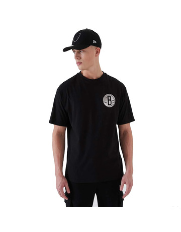 Neue Ära NBA Brooklyn Nets Metallic Tee "Black-Silver"