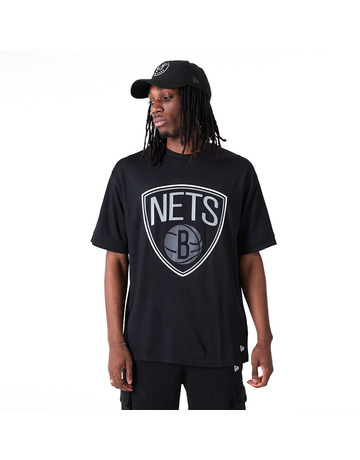 Neue Era NBA Brooklyn Netze Outline Mesh überdimensioniert Tee