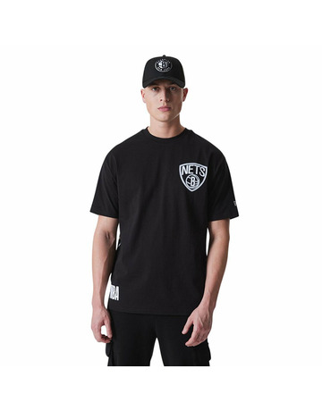 New Era NBA Brooklyn Nets Oversize BP Logo Neon Tee