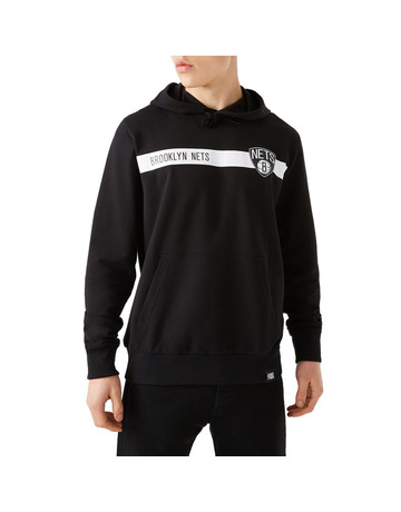 In den Einkaufswagen New Era NBA Brooklyn Nets Team Logo Stripe Po Hoodie New Era NBA Brooklyn Nets Team Logo Stripe Po Hoodie