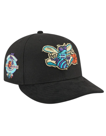 New Era NBA Charlotte Hornets Golden Wool Pre-Curved 9FIFTY Snapback