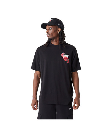 New Era NBA Chiago Bulls Team Graphic Oversized T-Shirt