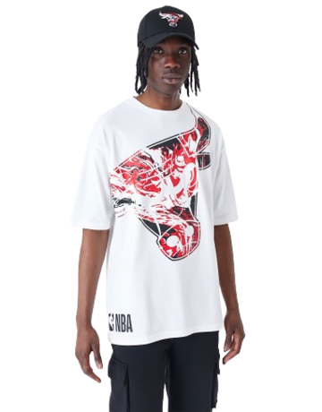 Neu Era NBA Chicago Bulls All Over Print Infill Überdimensionales T-Shirt