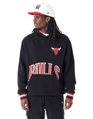 New Era NBA Chicago Bulls Arch Graphic Oversized Pullover Hoodie