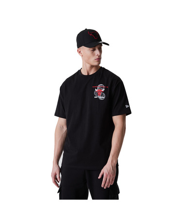 Neue Ära NBA Chicago Bulls Basketball Graphic Tee "Black"