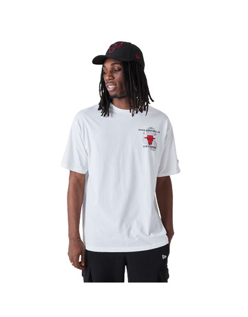 New Era NBA Chicago Bulls Basketball Graphic Tee "White"