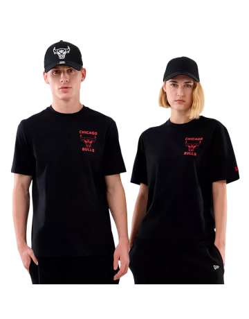 New Era NBA Chicago Bulls Court Graphic Regular Tee "Black"