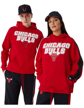 Neue Era NBA Chicago Bulls Schneiden und Sew überdimensional Hoodie