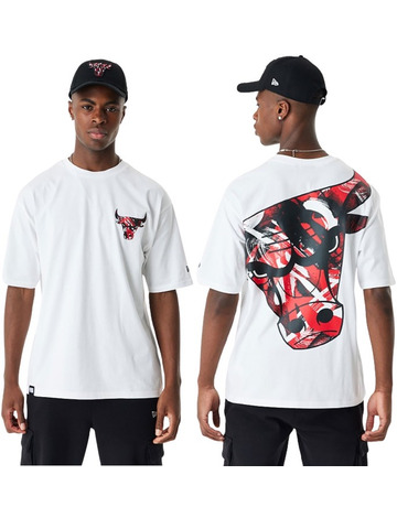 In den Einkaufswagen Neu Era NBA Chicago Bulls Large Infill Oversized T-Shirt Neu Era NBA Chicago Bulls Large Infill Oversized T-Shirt
