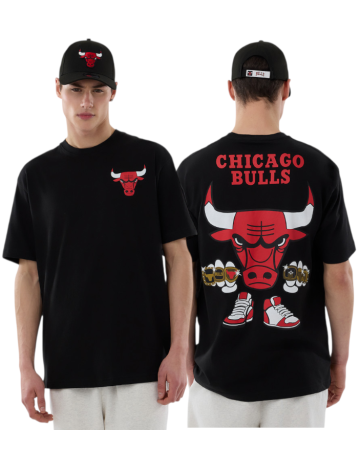 New Era NBA Chicago Bulls Lif Graphic SS Tee