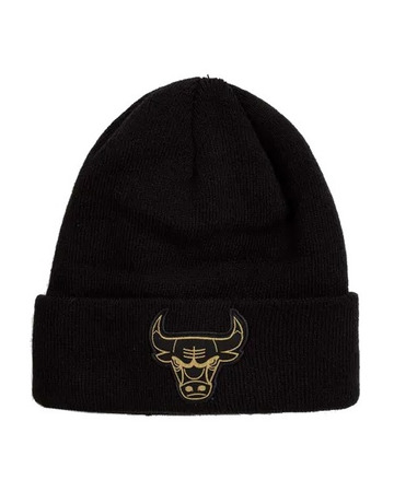 Neu Era NBA Chicago Bulls Metallic Beanie der Abzeichen
