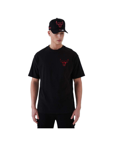 Neue Ära NBA Chicago Bulls Metallic Tee "Black-Red"