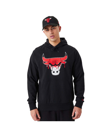Neue Era NBA Chicago Bulls NBA Drip Logo Hoodie "Black"
