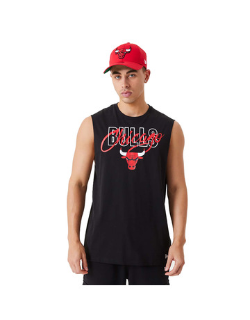 Neu Era NBA Chicago Bulls NBA Script Essential Sleeveless Tee