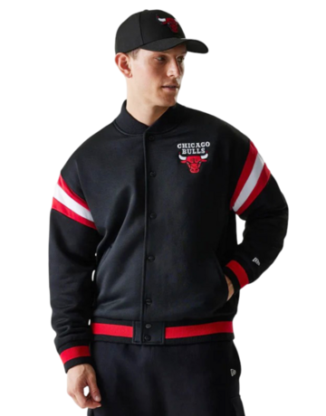 New Era NBA Chicago Bulls Panel Bomber Jacket