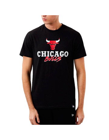 Neue Era NBA Chicago Bulls Script Logo Tee "Schwarz"