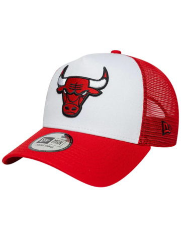 New Era NBA Chicago Bulls Side Patch 9FORTY A-Frame Trucker Adjustable Cap