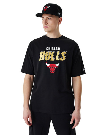 New Era NBA Chicago Bulls Team Script Oversized T-Shirt