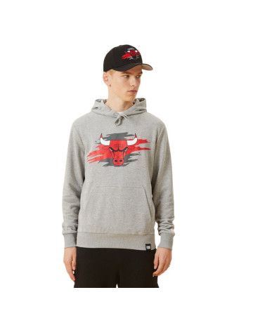 New Era NBA Chicago Bulls Tear Logo Hoodie "Grey "