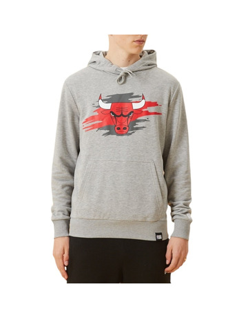 New Era NBA Chicago Bulls Tear Logo Hoodie "Grey "