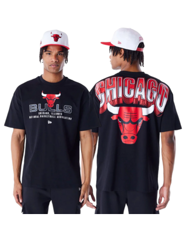 Neue Era NBA Chicago Bulls Tech Oversized T-Shirt "Black"