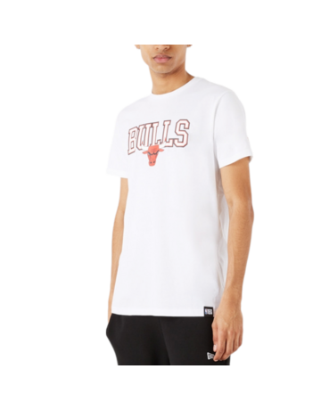 New Era NBA Chicago Bulls Throwback Graphic T-Shirt "White"