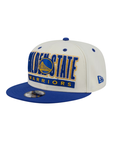 New Era NBA Golden State Warriors Stacked Chrome 9Fifty Snapback