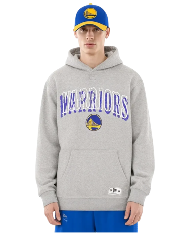 New Era NBA Golden State Warriors Varsity Pollover Hoodie "Heather Gray"