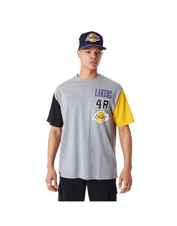 Neu Era NBA L.A. Lakers Schnitt Sew Oversized T-Shirt