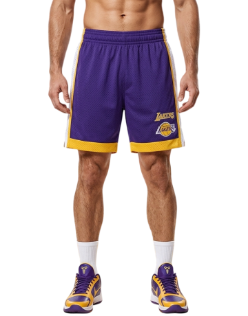 New Era NBA L.A Lakers H2 Mesh Short "Purple"
