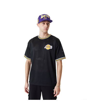 Neu Era NBA L.A. LAkers Lifestyle Mesh Überdimensionales T-Shirt