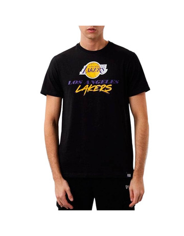 Neu Era NBA L.A Lakers Script Logo Tee "Schwarz"
