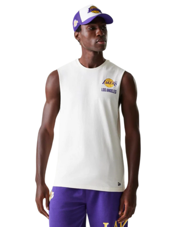New Era NBA LA Lakers Graphic Sleeveless T-Shirt "Offwhite"