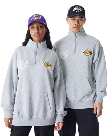 In den Einkaufswagen Neuzeit NBA LA Lakers Lifestyle Quarter Zip Sweater "Grey" Neuzeit NBA LA Lakers Lifestyle Quarter Zip Sweater "Grey"