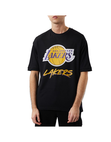Neue Era NBA LA Lakers Logo Script Mesh Oversize Tee