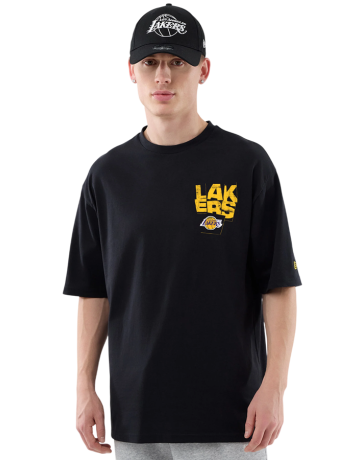 New Era NBA LA Lakers Player Graphic Oversized T-Shirt "Black"