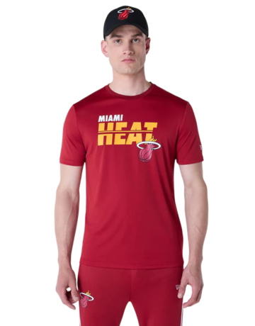 New Era NBA Miami Heat Essentials Tee "Dark Red"