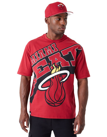 In den Einkaufswagen Neu Era NBA Miami Heat Large Wordmark Oversized T-Shirt Neu Era NBA Miami Heat Large Wordmark Oversized T-Shirt
