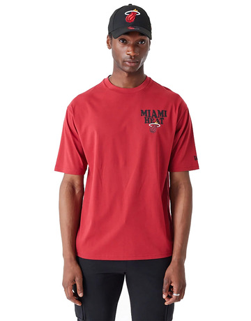 Neu Era NBA Miami HeatScript überdimensionales T-Shirt