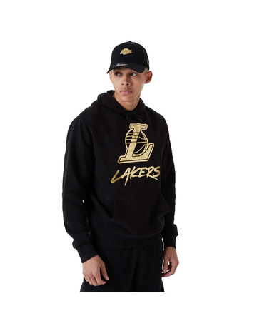 In den Einkaufswagen Neu Era NBA Official L.A. Lakers Metallic Logo Hoodie "Black-Gold" Neu Era NBA Official L.A. Lakers Metallic Logo Hoodie "Black-Gold"