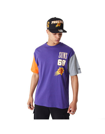 Neu Era NBA Phoenix Sonnenschnitt Sew überdimensional T-Shirt