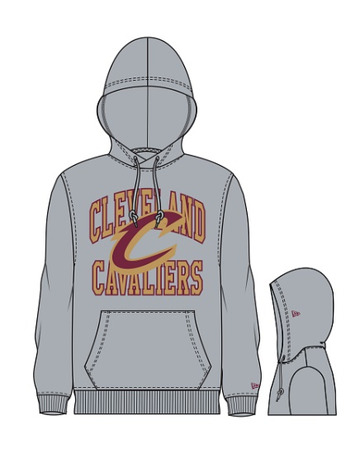 Neu Era NBA23 Cleveland Cavaliers zu Pullover Hoodie