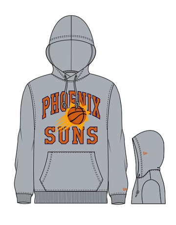 Neu Era NBA23 Phoenix Sonnen auf Pullover Hoodie