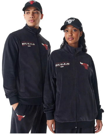 Neue Era NBA Chicago Bulls Lifestyle Velour Track Jacket