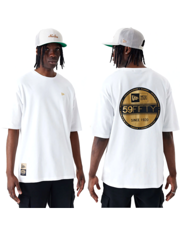 New era NY Sticker Oversized T-Shirt "White"