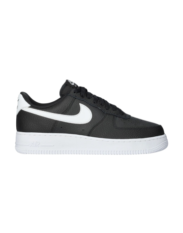 Nike Air Force 1 Low '07 Black White Pebbled Leather