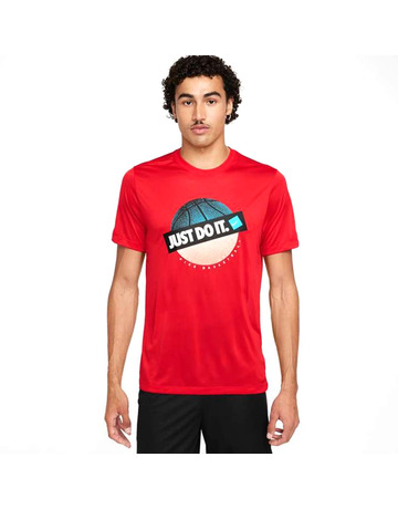 Nike T-Shirt Dri Fit Basket nur tun es "Rot"