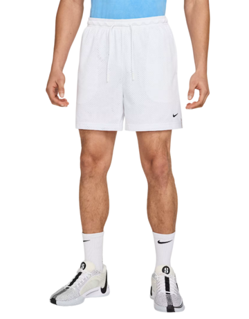In den Einkaufswagen NIke Dri-FIT 5" Mesh Basketball Shorts "White NIke Dri-FIT 5" Mesh Basketball Shorts "White